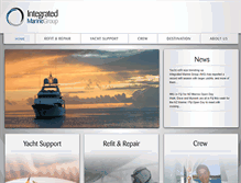 Tablet Screenshot of integratedmarinegroup.com